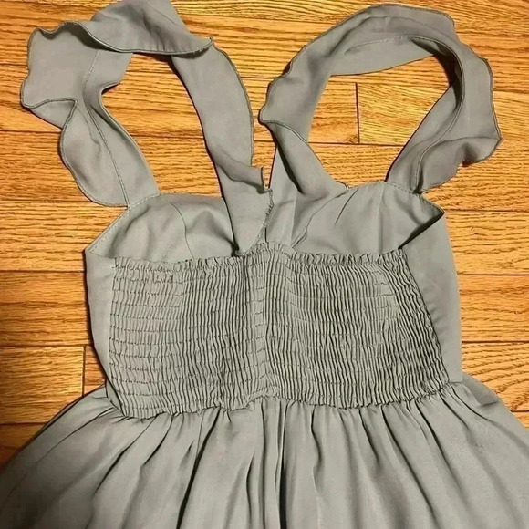 [S]Show Me Your MuMu  Silver Sage Crisp June Maxi Dress - Picture 10 of 11